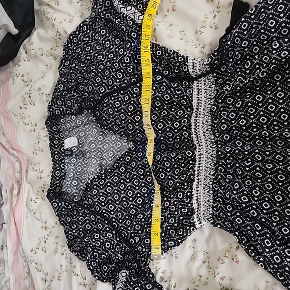 H&M Dark Gray Crocheted Sundress with White Stripes - Picture 4 of 7